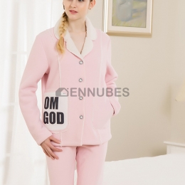 Pijamas Mujeres Peluche Grueso Invierno
