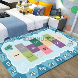 Alfombra Lavable Antideslizante de Gateo con Letras para Bebé