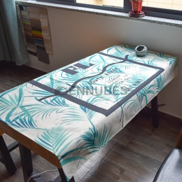 Mantel Antimancha de Plantación Verde Estilo Pastoral