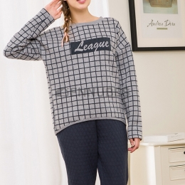 Pijamas Mujeres De Cuadros Otoño