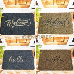 Alfombra Antideslizante Lavable Bordado Puerta de Entrada