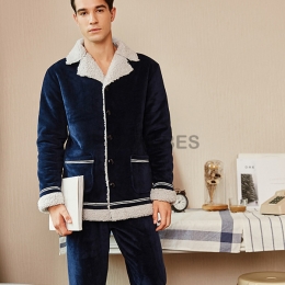Pijamas Hombre Invierno Solapa