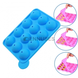 Molde Pastel de Silicona Bola Redonda Molde de Piruleta