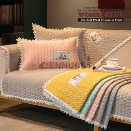 Cojín de Sofá de Tela Bajo Cuatro Estaciones Universal Antideslizante de Lujo