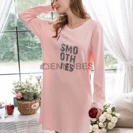 Pijamas Mujeres Camisón Con Manga Larga
