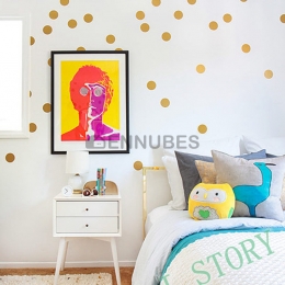 Pegatinas de Puntos Dorados