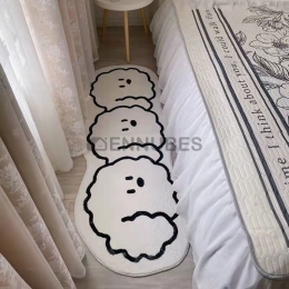 Alfombra Lavable Blanca de Dibujos Animados para Bebé