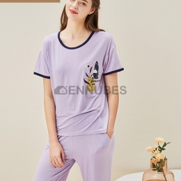Pijamas Mujeres Estampado Púrpura
