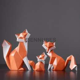 Decoración del Hogar de Resina de Zorro