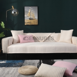 Cojín de Sofá de Color Sólido con Súper Suave y Recto