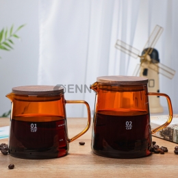 Cafetera de Vidrio Manchado