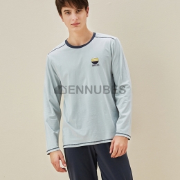 Pijamas Hombre Estampado Azul Primavera