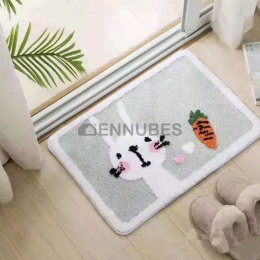 Alfombra Antideslizante Lavable Suave de Conejo para Bebés