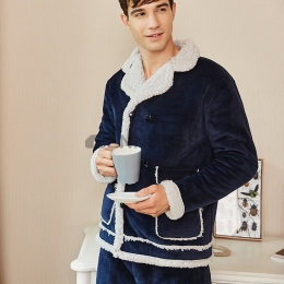 Pijamas Hombre Invierno Botones