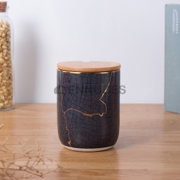 Marmoleado Tarro de Cerámica Sellado Nórdica