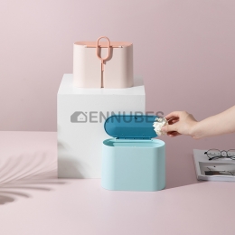 Mini Papelera de Escritorio con Tapa