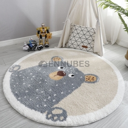 Alfombra Gruesa Antideslizante Lavable de Oso para Bebés