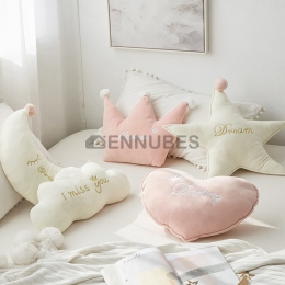 Cojines Cojín Corona Estrellas Nube Lindas Nórdica