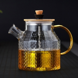 Tetera de Cristal Resistente al Calor Fácil de Limpiar