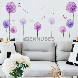 Pegatinas de Diente de León Violeta