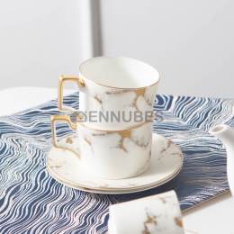 Juego de Tazas de Cerámica Serie Gris Claro