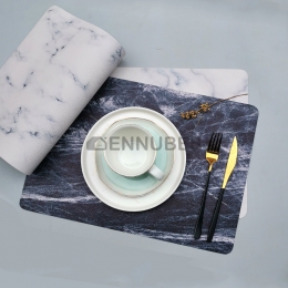 Mantel individual Patrón de Mármol Nórdica
