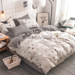 Funda Nórdica de 100% Algodón con Creativa Flor