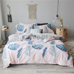 Funda Nórdica de 100% Algodón con Diseño de Divertida Hoja