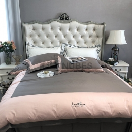 Funda Nórdica de 100% Algodón con Bordado Doble Love