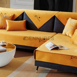 Cojín de Sofá Impermeable de Color Sólido de Estilo Escandinavo