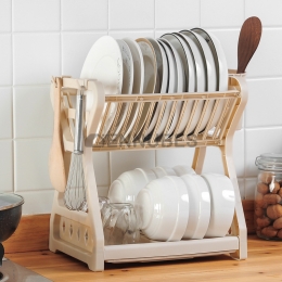 Estante Caja de Almacenamiento de Vajilla de Cocina Multicapa