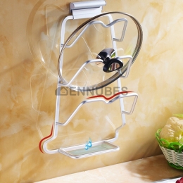 Escurreplatos Aluminio Soporte de Tapa Multifunciona En El Pared