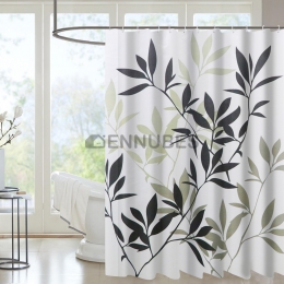 Cortinas de Baño Estampado Hoja