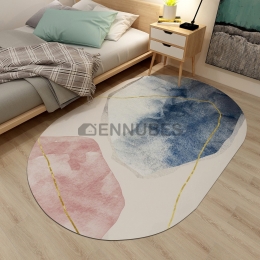 Alfombra Alfombra de Forma Ovalada Nórdica