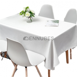 Mantel Antimancha Simple de Algodón y Lino Impermeable