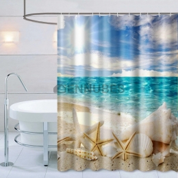Cortinas de Baño Con Diseño Marino