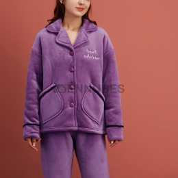 Pijamas Mujeres Invierno Con Botones