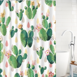 Cortinas de Baño Estampadas Cactus