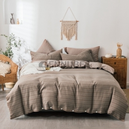 Funda Nórdica de 100% Algodón con Raya Simple