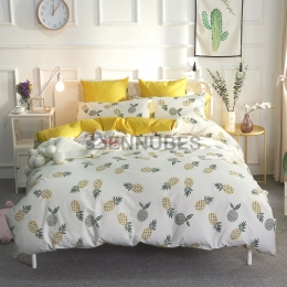 Funda Nórdica de 100% Algodón con Patrón Moderno Sencillo