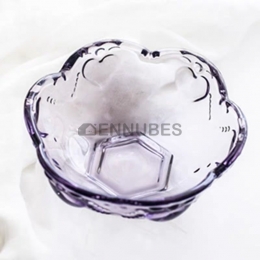 Ensaladera Vidrio Resistente de Calor Estampado de Corazón Estilo Europeo