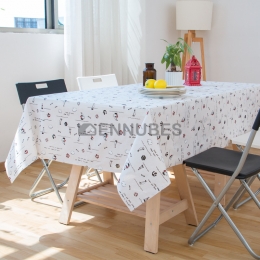 Manteles Lino de Algodón Estilo Mediterráneo Nórdico