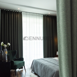 Cortinas Modernas Simples y Totalmente Opacas para Sala de Estar y Dormitorio