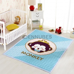 Alfombra Lavable Antideslizante de Algodón para Bebé