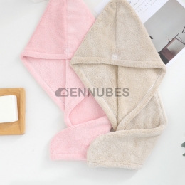 Gorro Seco Absorbente de Vellón de Coral Suave y Fuerte