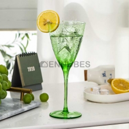 Copas catavinos Cristal Color Manzana Verde