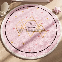 Alfombra Lavable Redonda de la Estrella de Seis Pliegues para Bebé