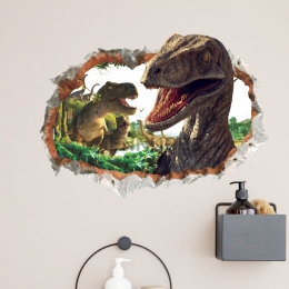 Pegatinas de Pared de Animales de Dinosaurios en 3D