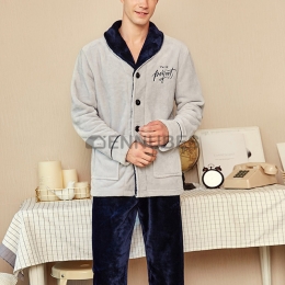 Pijamas Hombres Franela Invierno Entero