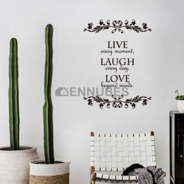 Adhesivos Decorativos de Inglés para Sala y Dormitorio